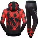 sport survetement philipp plein pattern fire grid